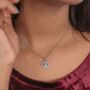 Evil Eye Zircon Protection Charm Pendant Necklace, thumbnail 3 of 3