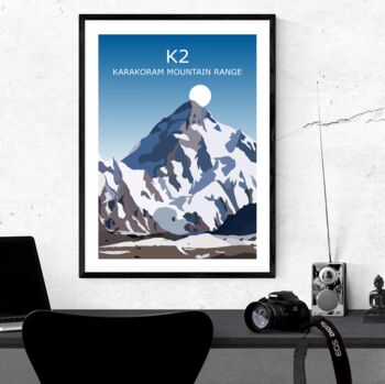 K2 Worlds Second Highest Mountain Art Print, 2 of 3