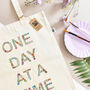 One Day At A Time Illustrated Tote Bag, thumbnail 2 of 9