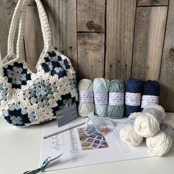 Granny Square Bag Crochet Kit, 2 of 11