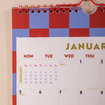 2026 Calendar | Checks And Stripes | A4, 5 of 8