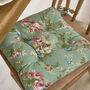 Set Of Two Floral Jardin Seat Pads With Ties, thumbnail 3 of 6