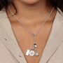 Sterling Silver In Safe Hands Charm Collector Necklace, thumbnail 2 of 4