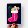 Personalised Stocking Letterbox Cookie, thumbnail 1 of 10