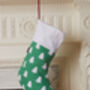 Toby Tiger Organic Cotton Christmas Stockings, thumbnail 3 of 7
