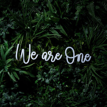 We Are One Neon Wall Light, 2 of 2