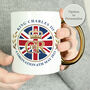 Personalised Union Jack Coronation Mug, thumbnail 3 of 4