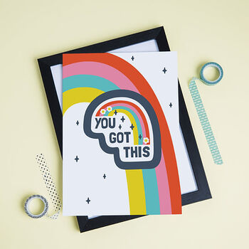 You Got This Positive Rainbow Print, 2 of 3