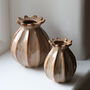 Taupe Brown Poppy Ceramic Bud Vase, thumbnail 1 of 3