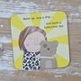 'Hug A Dog' Drinks Coaster, thumbnail 1 of 2