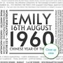 65th Birthday Gift Personalised Year 1960 Facts Print, thumbnail 4 of 12