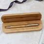 Personalised Graduation Bamboo Pen And Giftbox, thumbnail 4 of 6