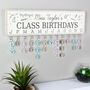 Personalised Classroom Birthday Planner Teacher Gift, thumbnail 1 of 3