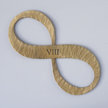 8th Anniversary Gift Bronze Infinity Sculpture, 8 of 12