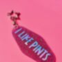 The Sparkly 'I Like Pints' Motel Keyring / Beer Lover Gift For Her / Pub Lover Gift, thumbnail 3 of 7