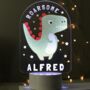 Personalised Dinosaur LED Colour Changing Light, thumbnail 4 of 4