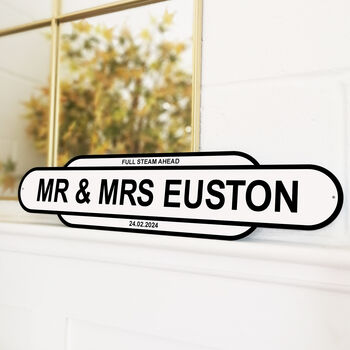 Personalised Vintage Style Train Sign, 7 of 11