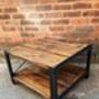 Industrial Reclaimed Coffee Table Tv Unit 295, thumbnail 1 of 5