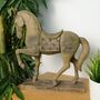 Horse 39cm Carved Wood Effect, thumbnail 2 of 9