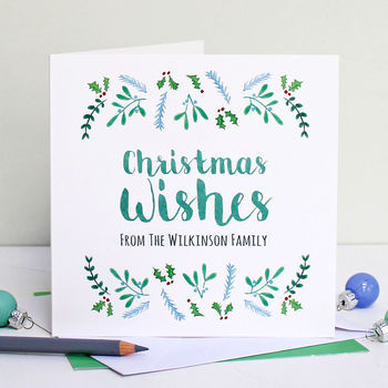 Personalised 'Christmas Wishes' Card, 4 of 4