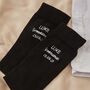 Personalised Black Ankle Message Wedding Socks, thumbnail 1 of 3