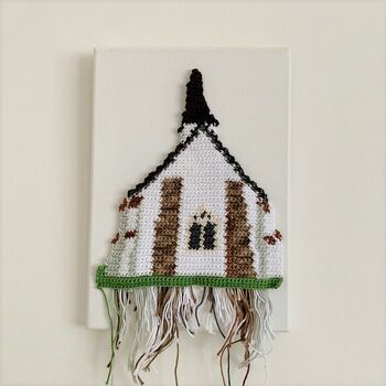 Personalised Crochet 'Favourite Place' Portrait, 6 of 11