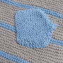 Baby Dinosaur Striped Blanket Easy Knitting Kit, thumbnail 2 of 10