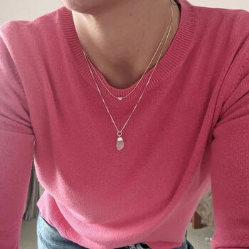 Tiny Sterling Silver Heart Necklace, 2 of 9