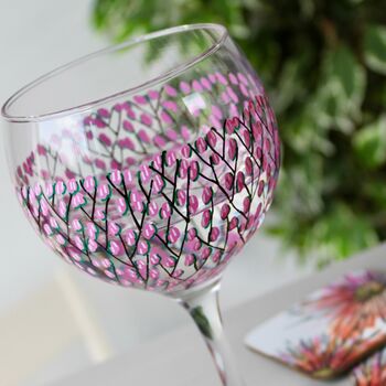 Blossom Hand Painted Gin Glass, 6 of 9