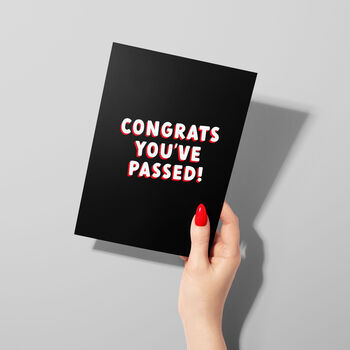 Passed Driving Test Congratulations Card Gift, 2 of 7