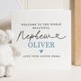 Personalised New Baby Boy Nephew Card, thumbnail 1 of 7