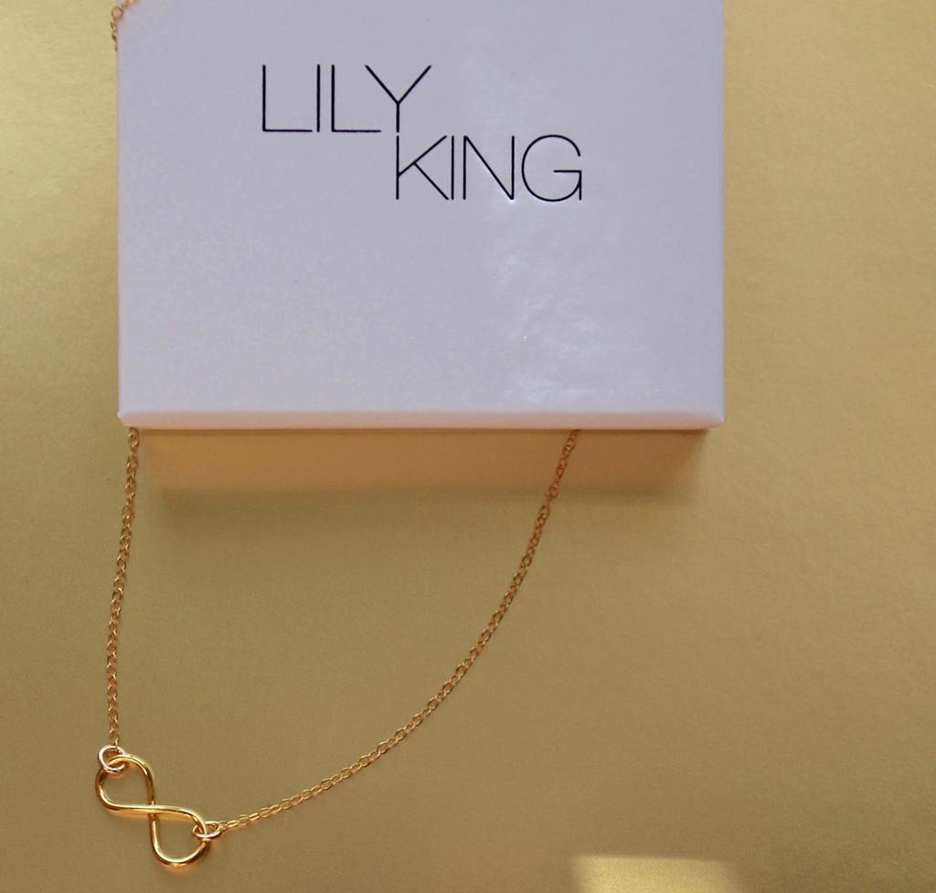 infinity loop necklace by lily king