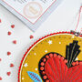 Sacred Heart Hoop Embroidery Kit, thumbnail 2 of 3