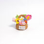 Handmade Crochet Flower Basket Collection, thumbnail 3 of 3