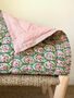 Reversible Indian Block Print Quilt, thumbnail 6 of 11