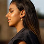 Opal And Gold Vermeil Plated Statement Hoops, thumbnail 3 of 6
