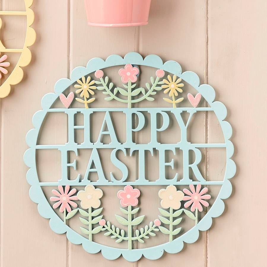 Download happy easter sign easter decoration by the chicken and the ...