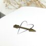 8th Bronze Heart Arrow Personalised Anniversary Card, thumbnail 2 of 8