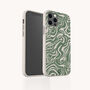 Green Marble Swirl Eco Phone Case, thumbnail 3 of 5