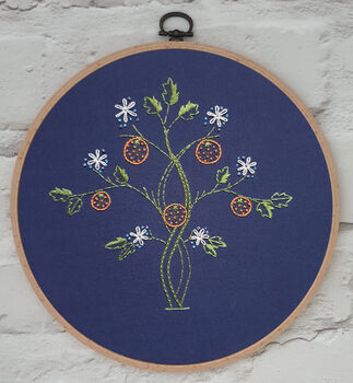 Orange Tree Embroidery Banner, 4 of 5