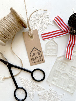 Gingerbread House Rubber Stamp, 3 of 9