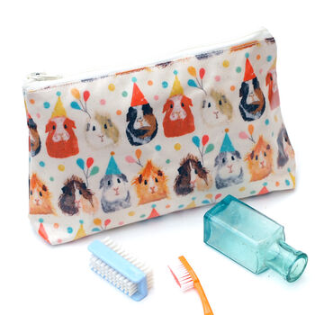 Party Guinea Pig Oil Cloth Wash Bags, 2 of 3