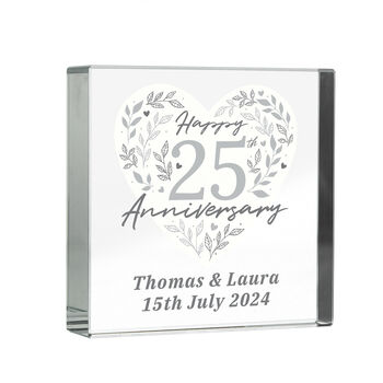 Personalised 25th Silver Anniversary Token, 6 of 6
