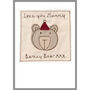 Personalised Bear Christmas Card For Mum, Grandma, Girlfriend, thumbnail 2 of 11