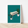 Electric Piano Houseplant Print | Music Poster, thumbnail 9 of 10