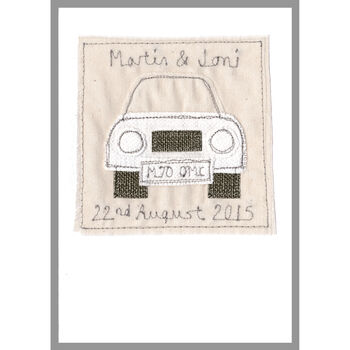 Personalised Car Wedding Or Anniversary Card, 11 of 12