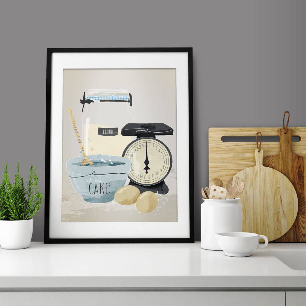 baking kitchen print by green lili