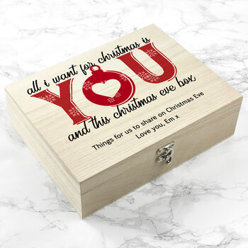 Personalised Couple's Romantic Christmas Eve Box, 9 of 11