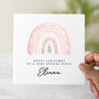 Personalised Rainbow Niece Christmas Card, thumbnail 1 of 3