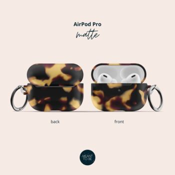Tortoise Shell Air Pod Case With Keychain, 6 of 6